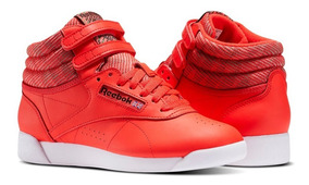 reebok freestyle mujer rojas
