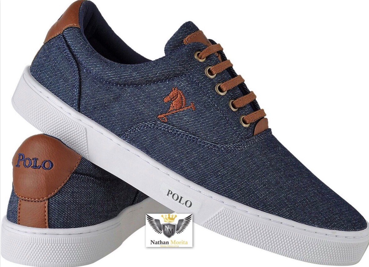 sapatenis polo azul