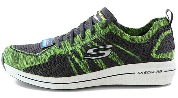 Tenis Skechers Burst 2.0 Gris Verde Deportivo Caminar Gym Hombre