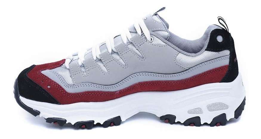 skechers d'lites hombre gris