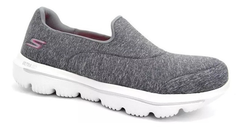 Tenis Skechers Feminino Go Walk Evolution Ultra Cinza 15733 - R$ 268,90 em Mercado Livre