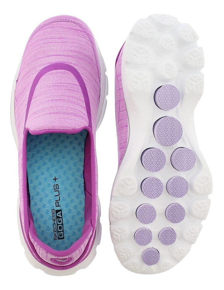 Tenis Skechers Womens Go Walk 3 Purpura 100% Comodidad
