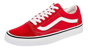 tenis vans mujer rojos