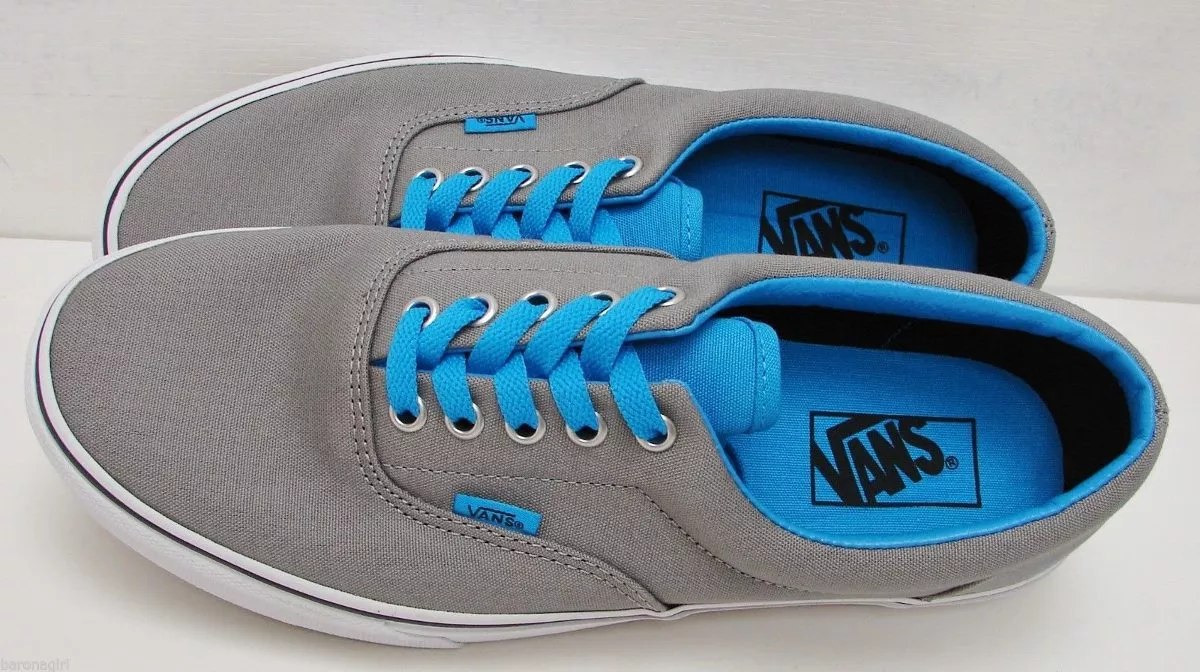 tenis vans grises con azul tenis vans grises con azul
