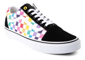 vans de cuadritos de colores