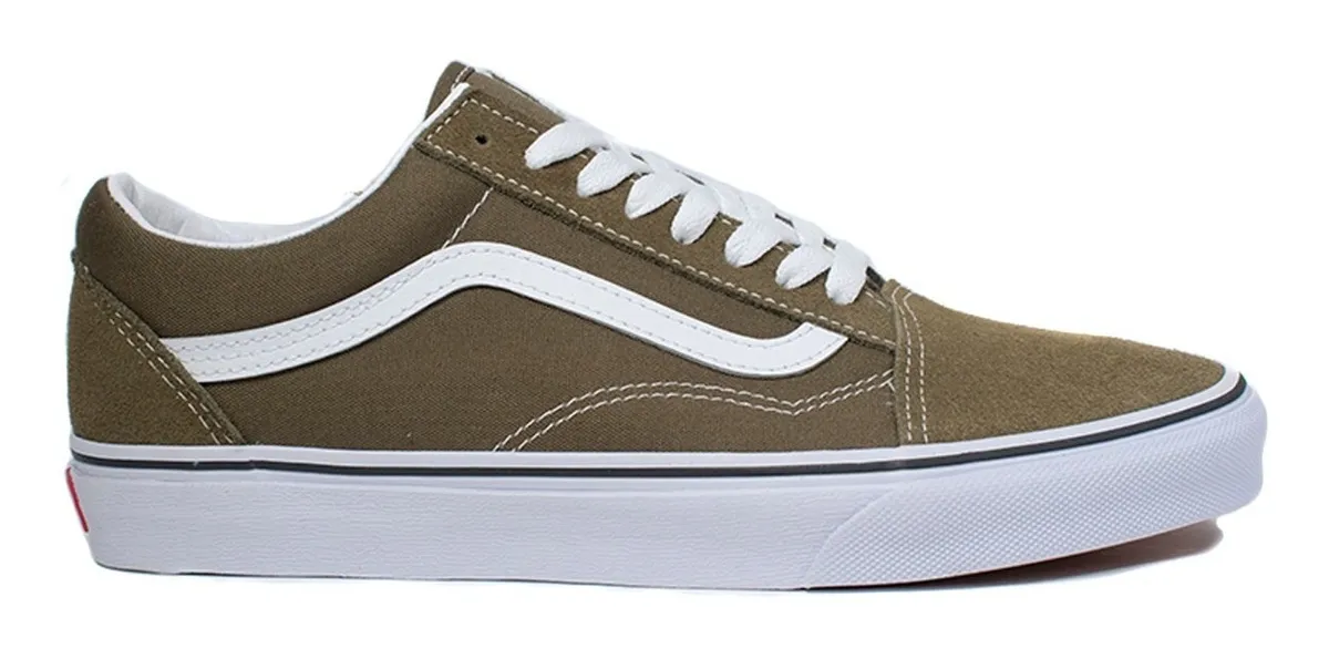 Sneakers Casa Blanca | Tenis Vans Old Skool Beech Color Verde Olivo - $  1,099.00