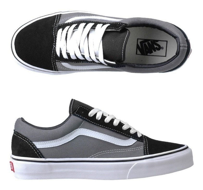 vans negro y gris