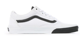 vans blancas linea negra