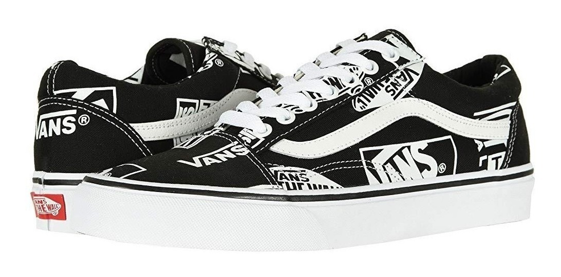 vans old skool mujer negro mix logo vans old skool mujer negro mix logo