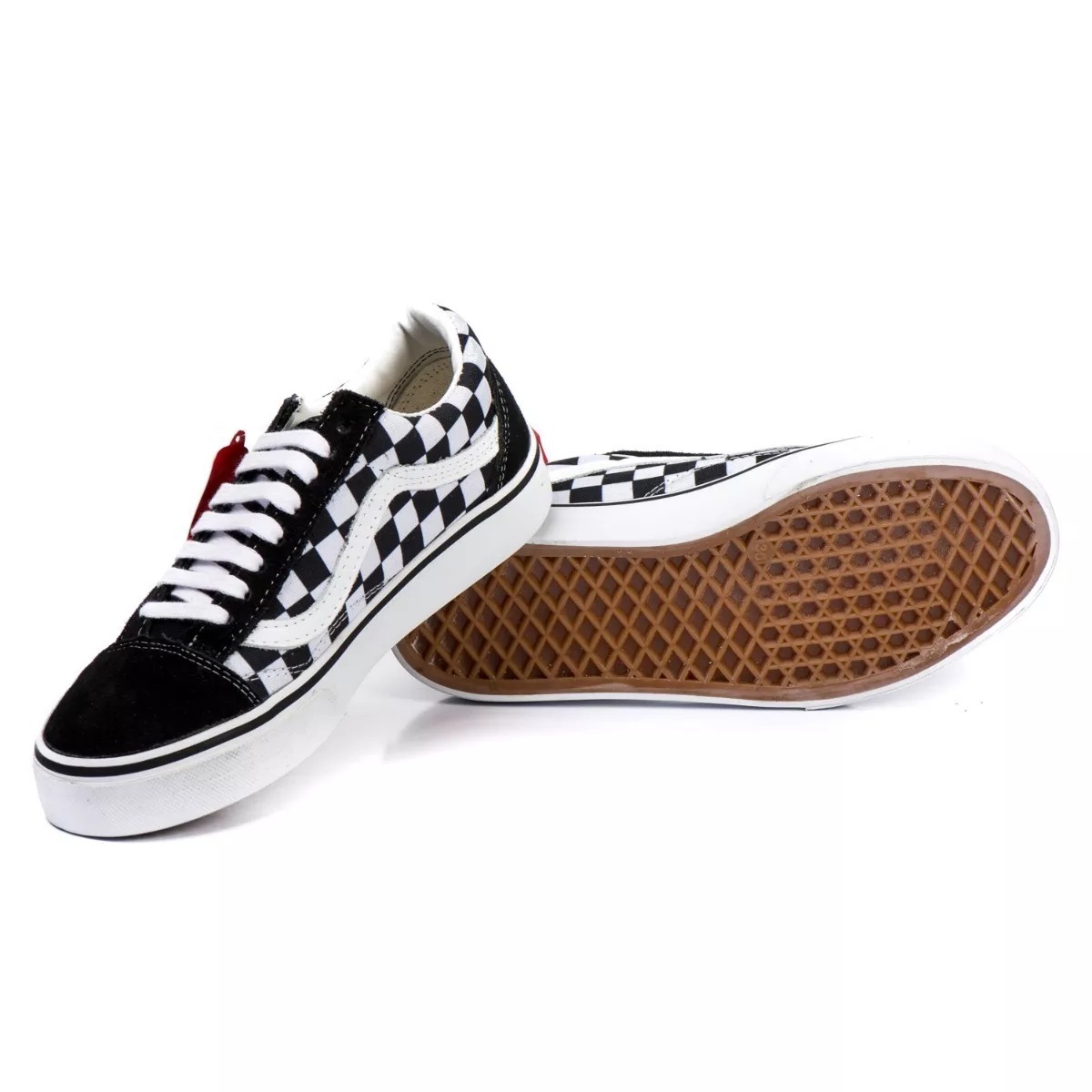 vans cano alto quadriculado