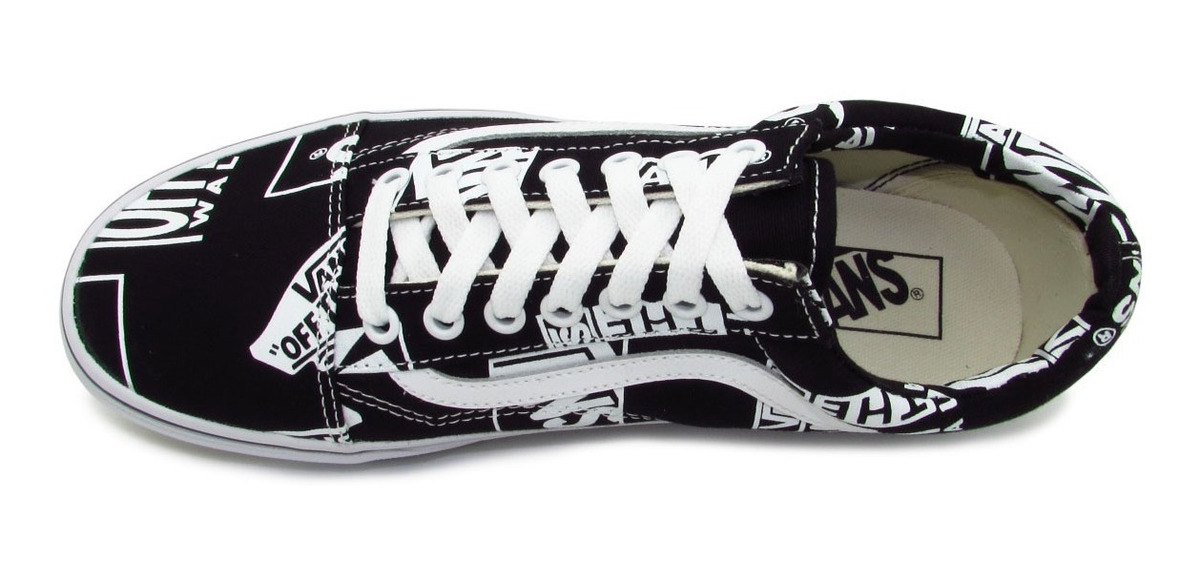 vans old skool mujer negro mix logo vans old skool mujer negro mix logo