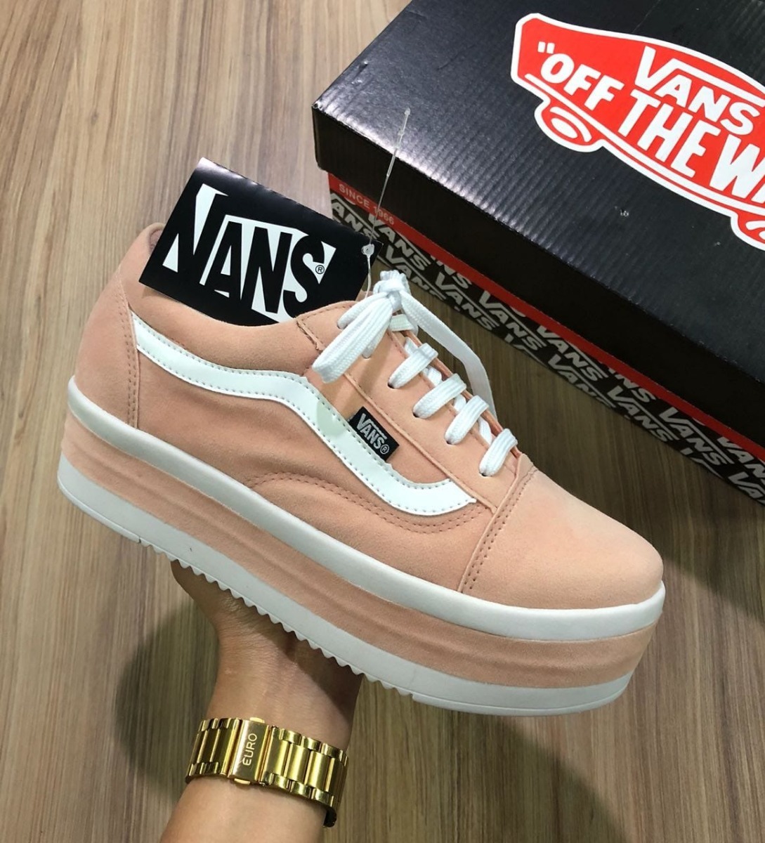 tenis vans plataforma feminino