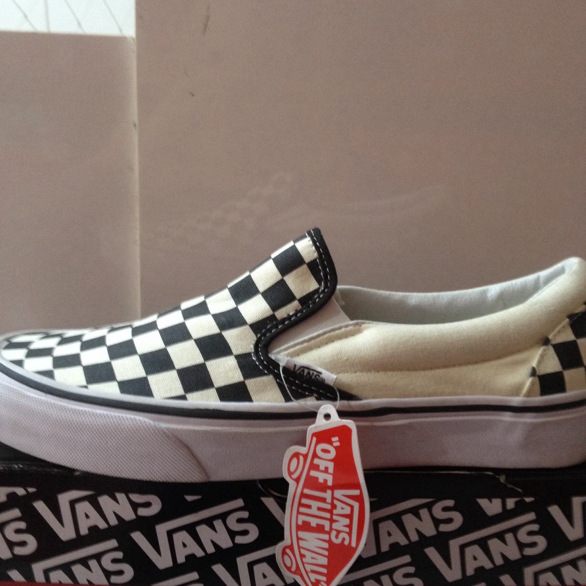 slip on vans quadriculado