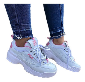 Tenis Zapatilla Dama Botin Fila Tractor Nueva Moda Shoes Tenis Zapatilla Dama Botin Fila Tractor Nueva Moda Shoes
