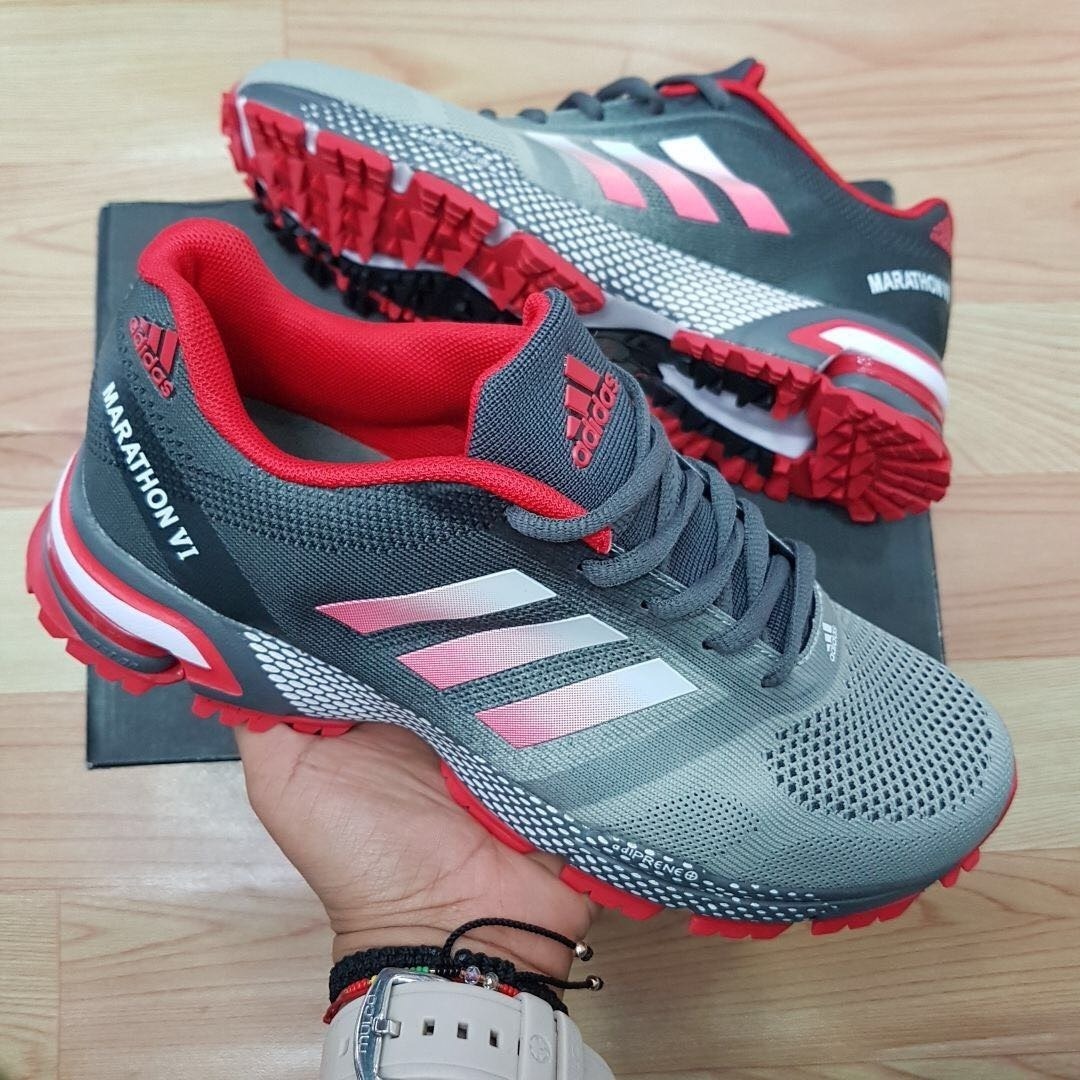 Tenis Zapatillas adidas Marathon Negra Roja Hombre Env Gr - $ 144.900 en  Mercado Libre