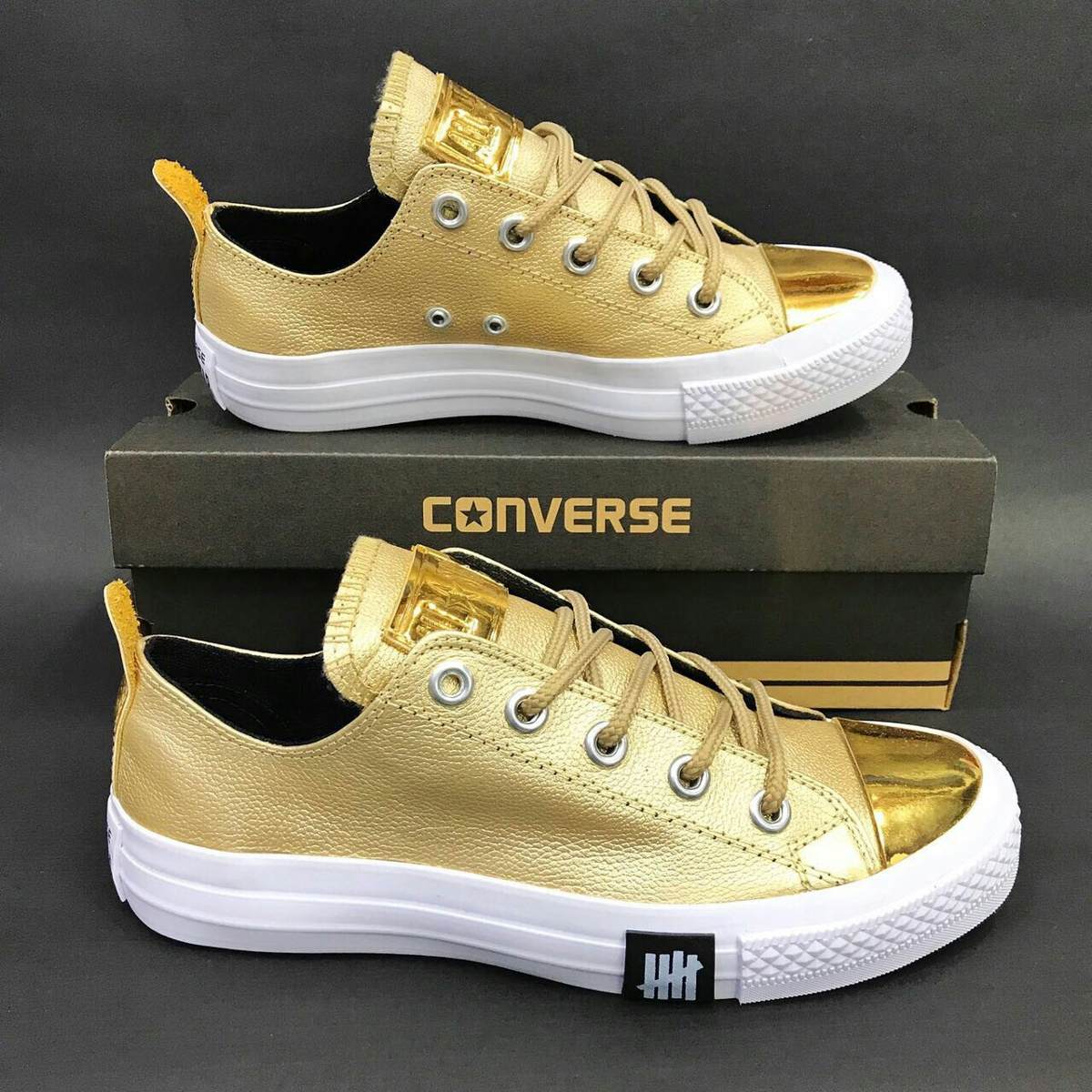 zapatillas converse doradas