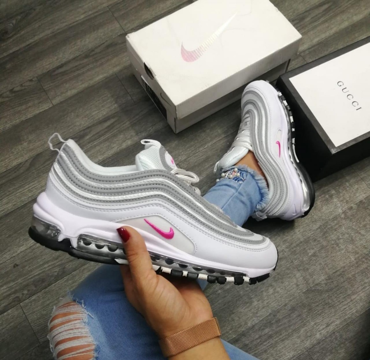 nike air max 2000 mujer dorados