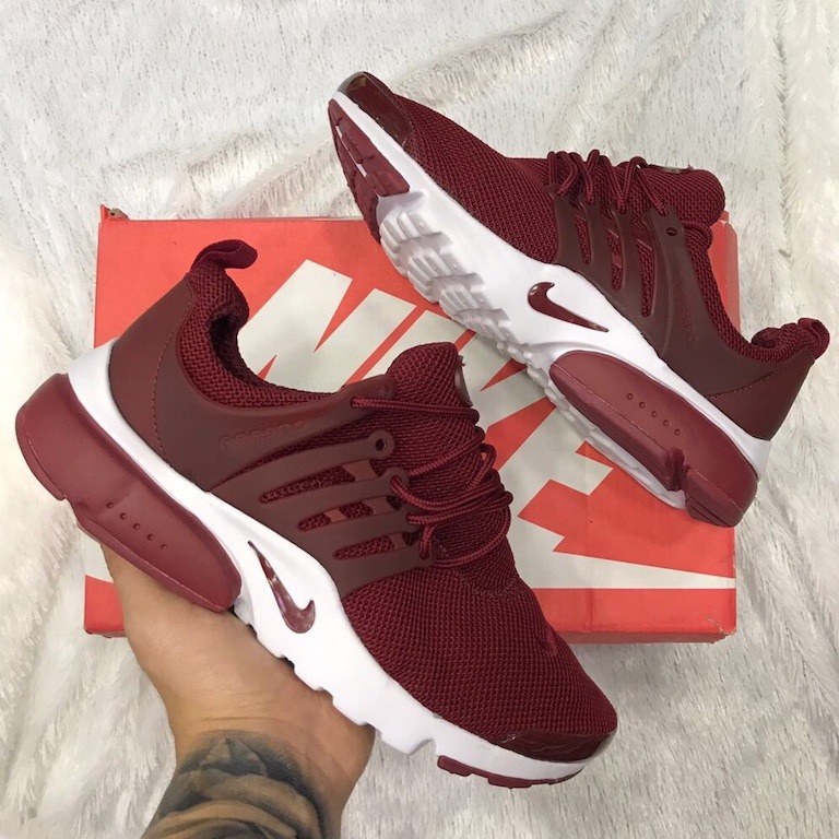 nike presto rojo vino