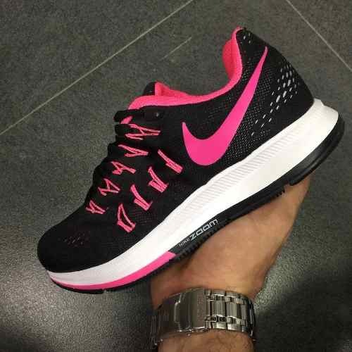 zapatillas nike mujer negra y fucsia