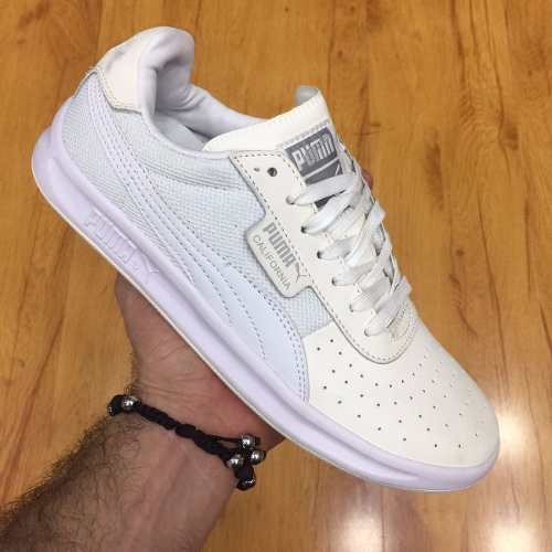 Tenis Zapatillas Puma California Baja Blanca Hombre Enviogra Tenis Zapatillas Puma California Baja Blanca Hombre Enviogra