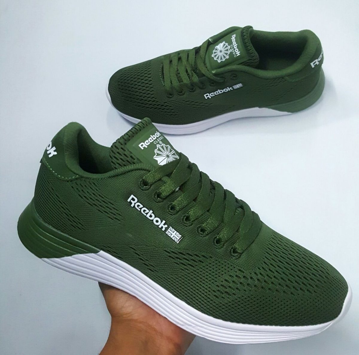 reebok classic verdes hombre