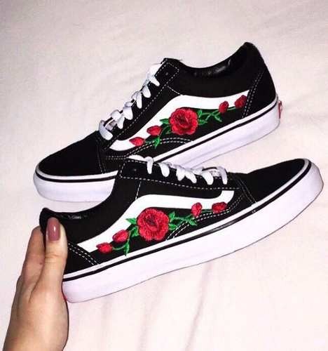 zapatillas flores mujer vans zapatillas flores mujer vans
