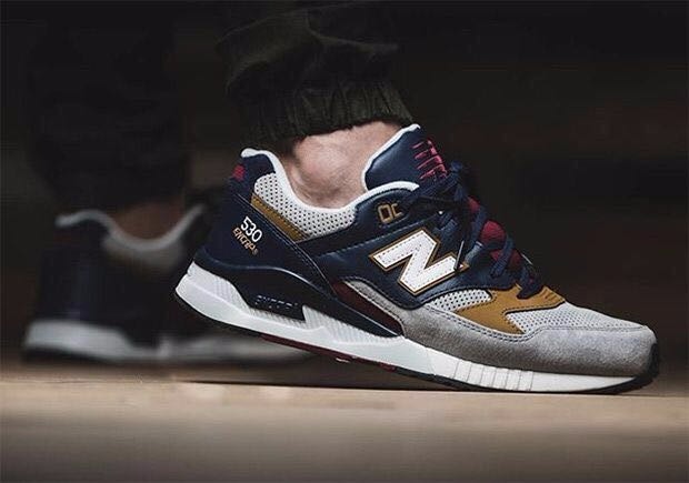 new balance 530 azul e cinza