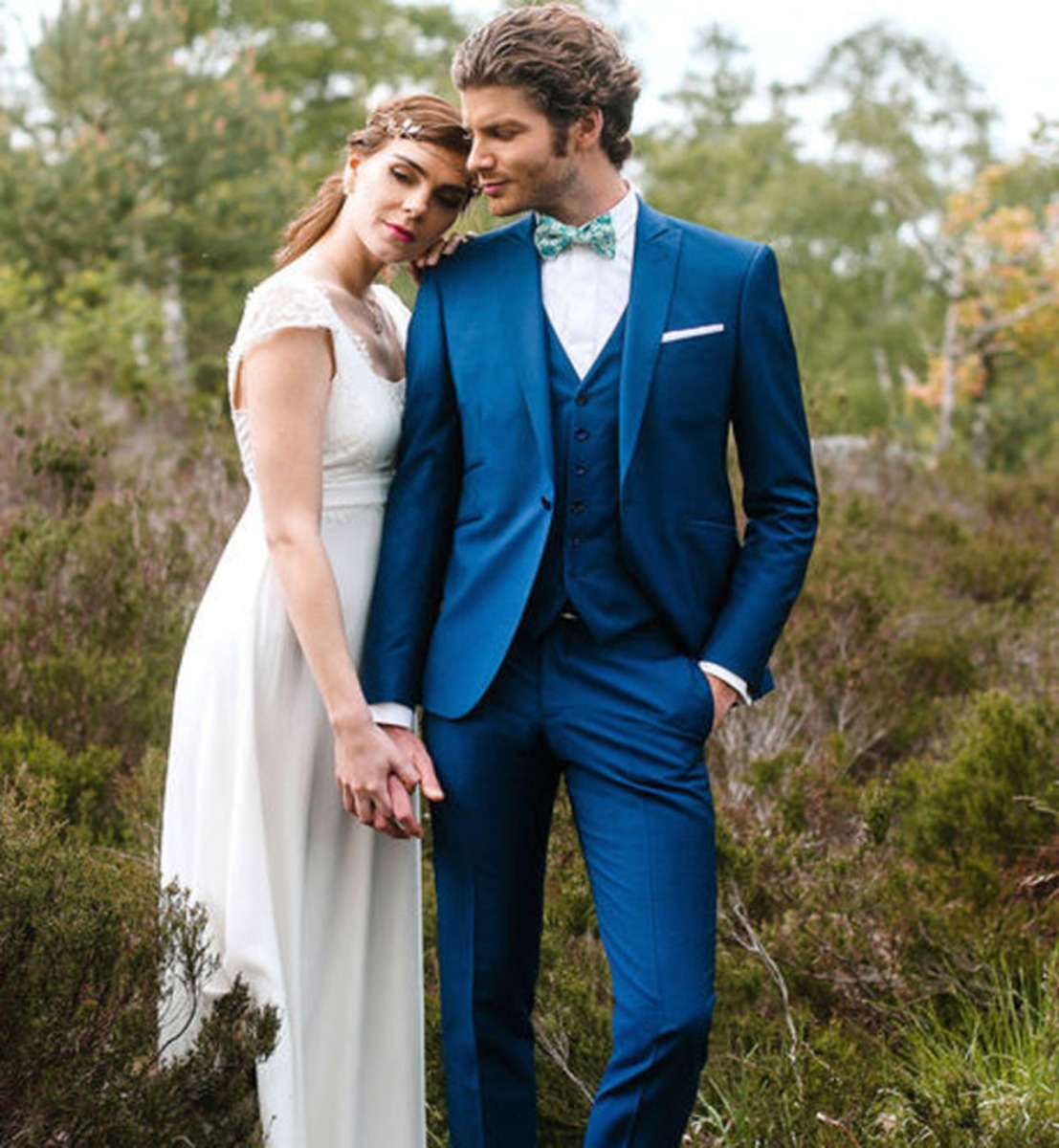 terno para casamento noivo azul
