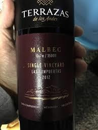Terrazas Single Vineyard Las Compuesta Malbec 2012