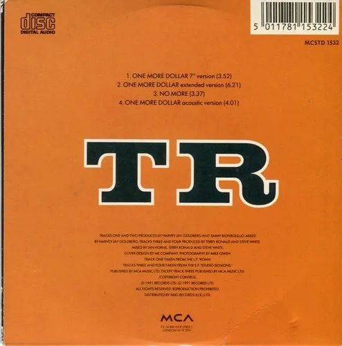 Terry Ronald One More Dollar Cd Single Importado Envios