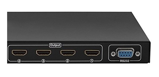 3D y Deep Color HDMI Conmutador de matriz TESmart Ultra HD 4K HDMI 4X4 Entradas de 4 puertos y salidas de 4 puertos con RS232 Control remoto IR Compatible con 4Kx2K @ 30HZ compatible con HDCP
