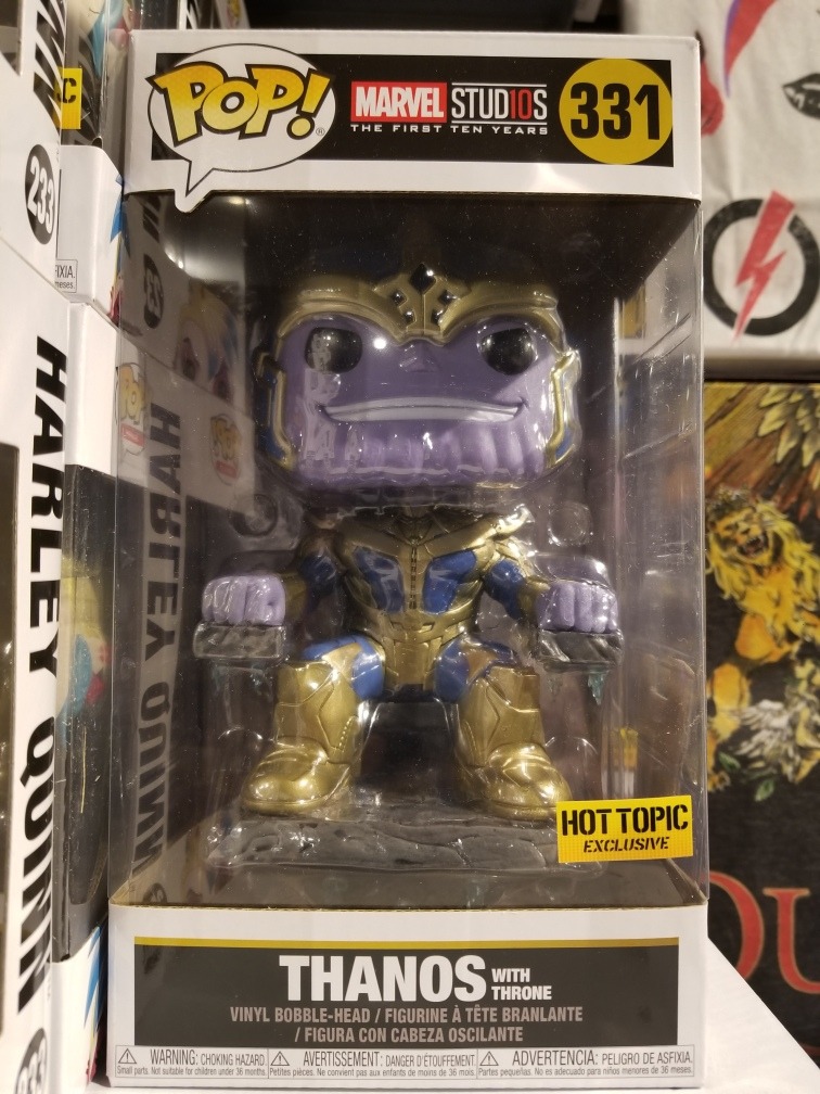 Thanos Throne Funko Pop Marvel Studios Hot Topic Infinity 