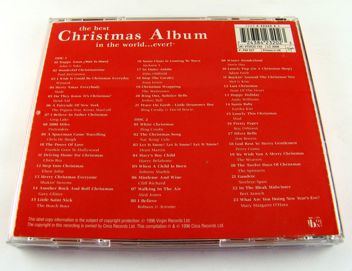 The Best Christmas Album In The World Ever Cd Doble Uk 1996 - $ 299.00 en Mercado Libre
