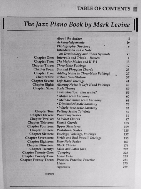 Mark Levine The Jazz Piano Book