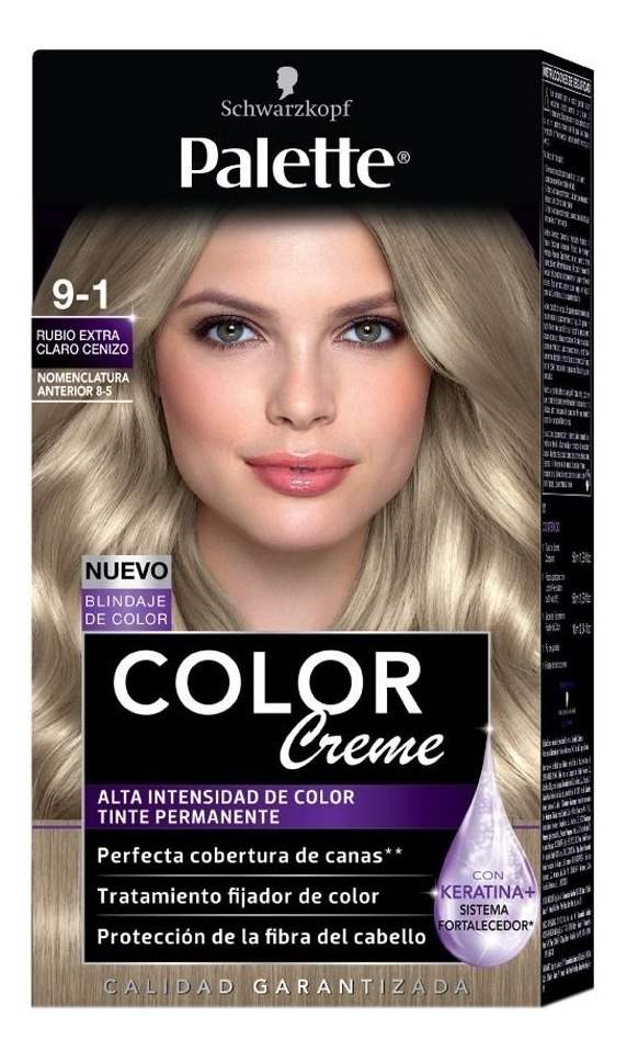 Tinte Para Cabello Palette Color Creme 9 1 Rubio Extra Claro