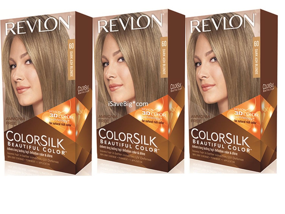 Tinte Revlon Colorsilk 3d Color, Oscuro Rubio Ceniza # 60 