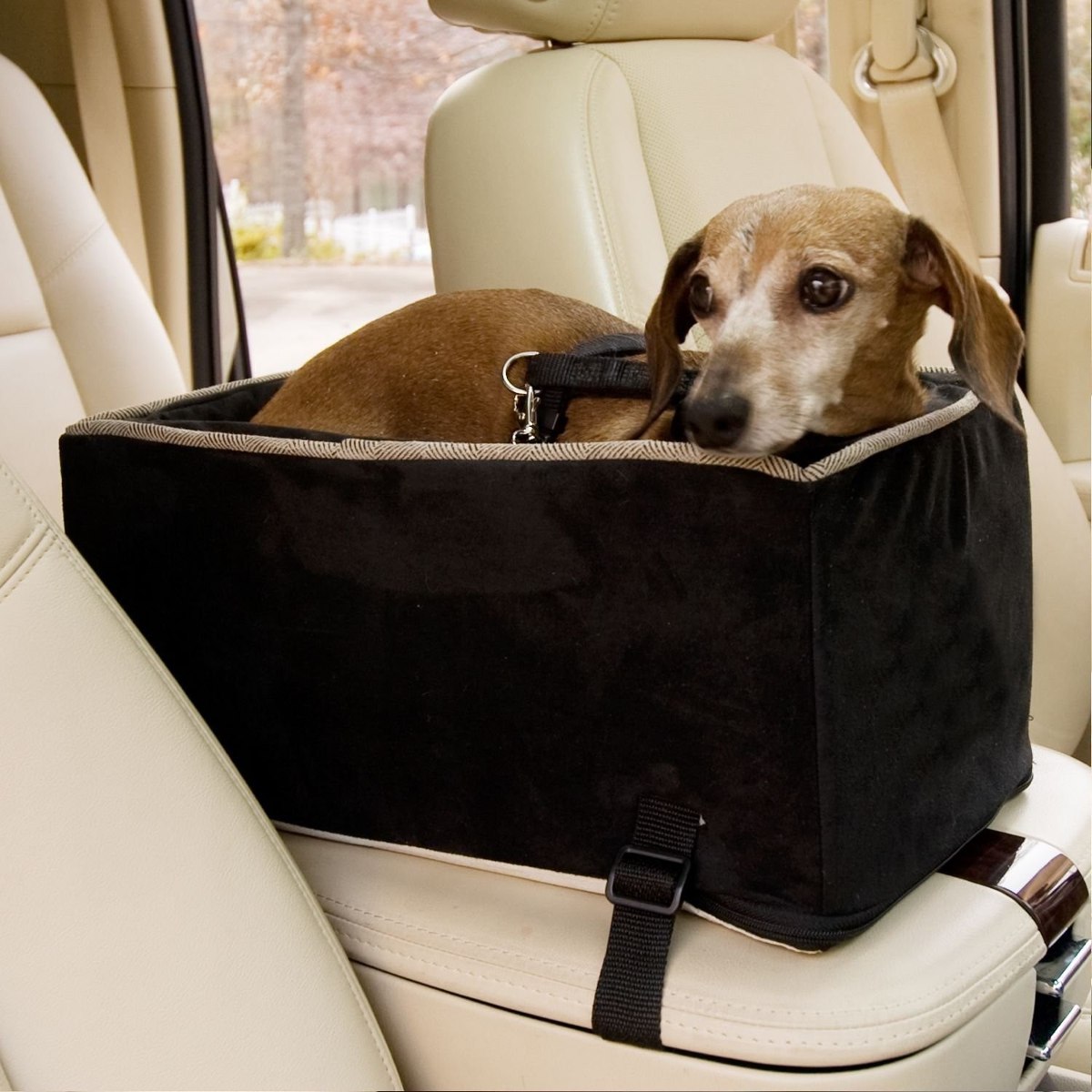 Tm Luxury Console Dog Car Seat Large/buff Mutt 2,563