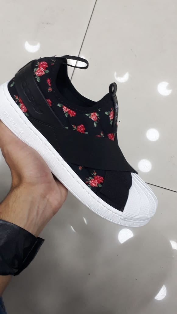 Acho perna Kent tenis slip on adidas floral - corporatewellness.pt