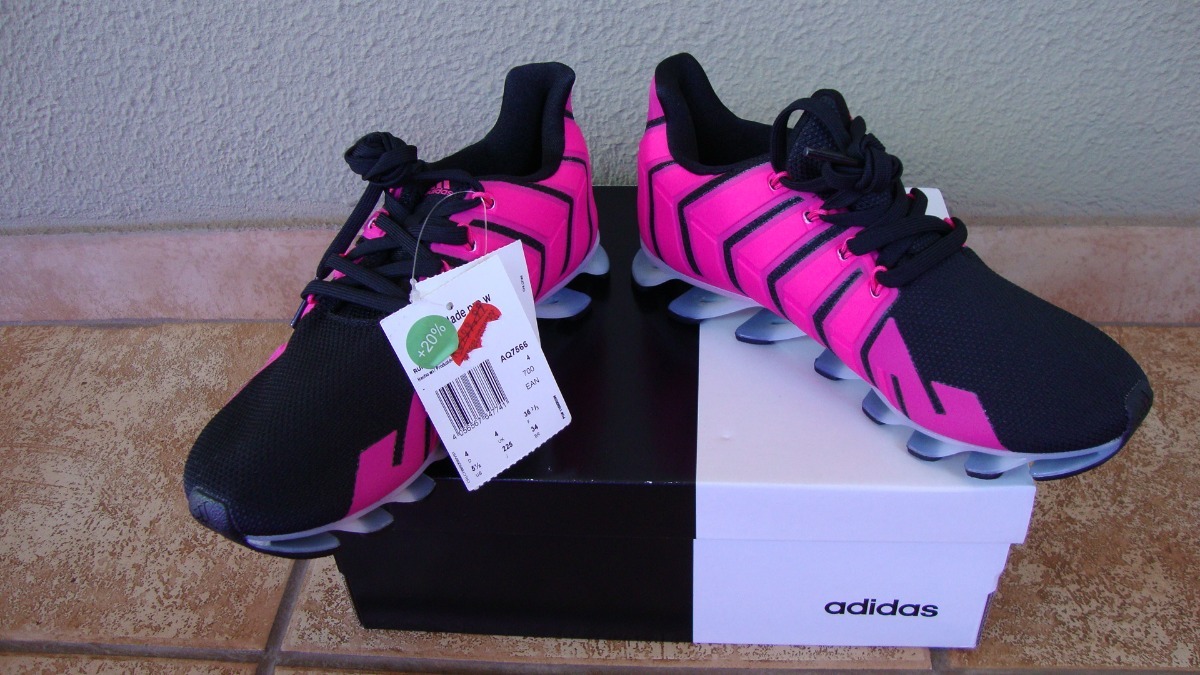 {keywor d} adidas springblade preto com cardaço rosa