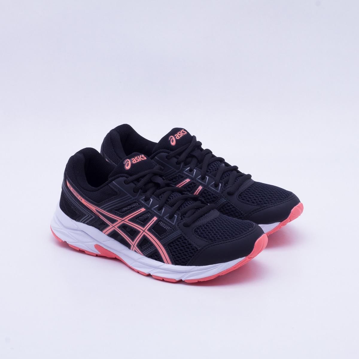 asics rosa e preto