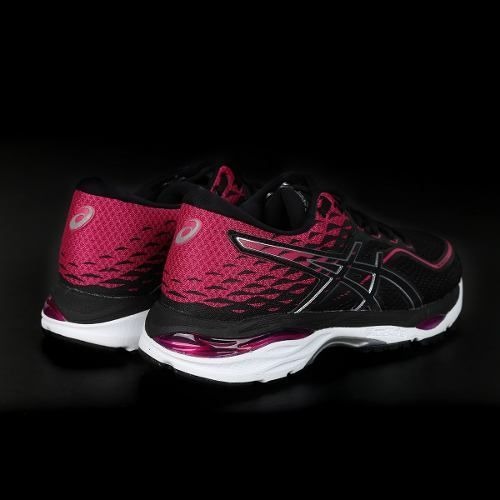 asics feminino preto e rosa