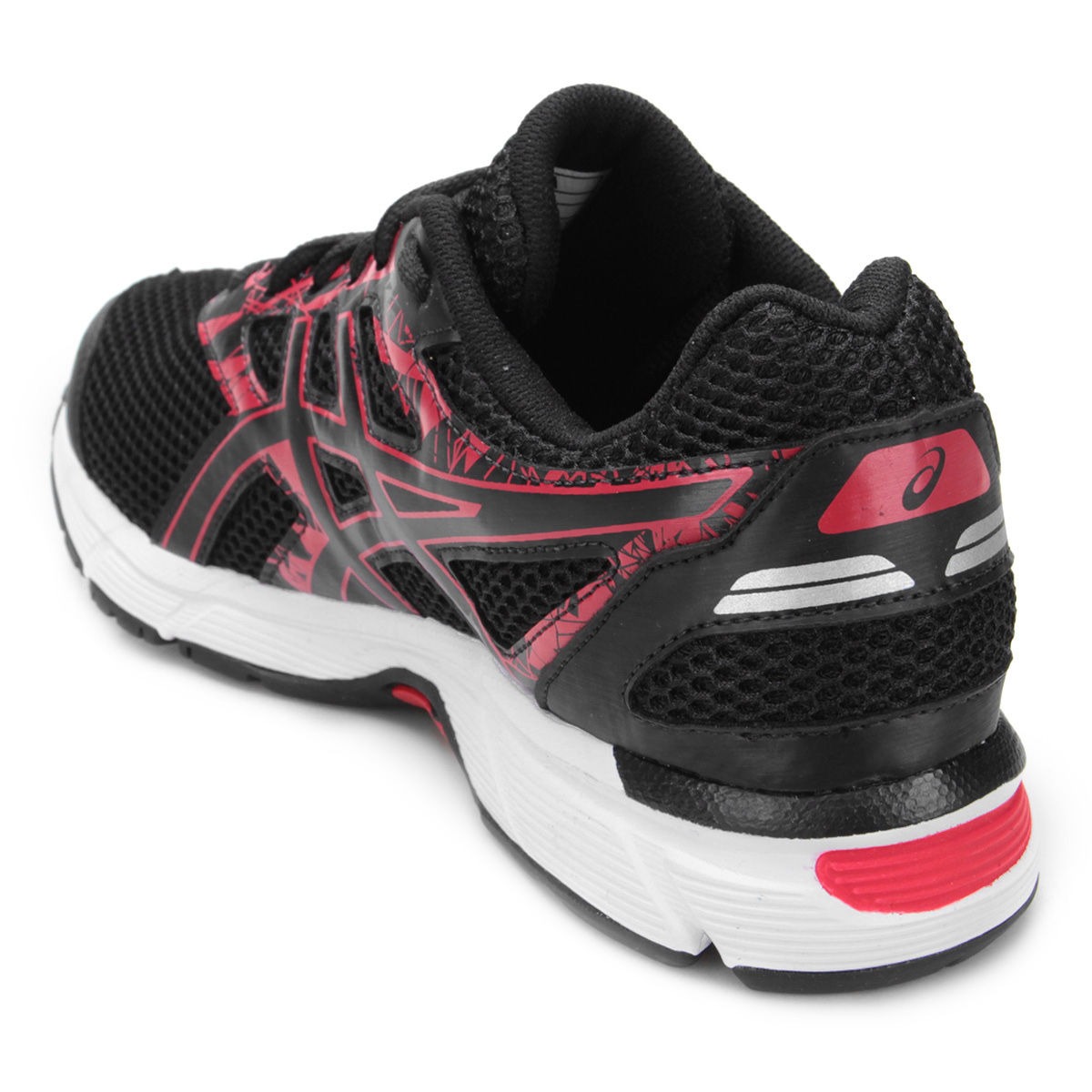 asics vermelho e preto