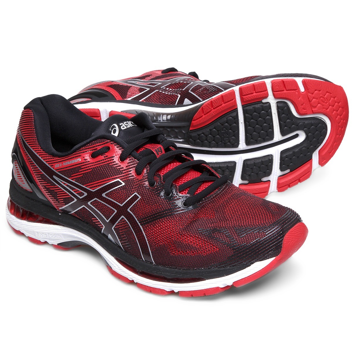 tenis asics gel masculino vermelho