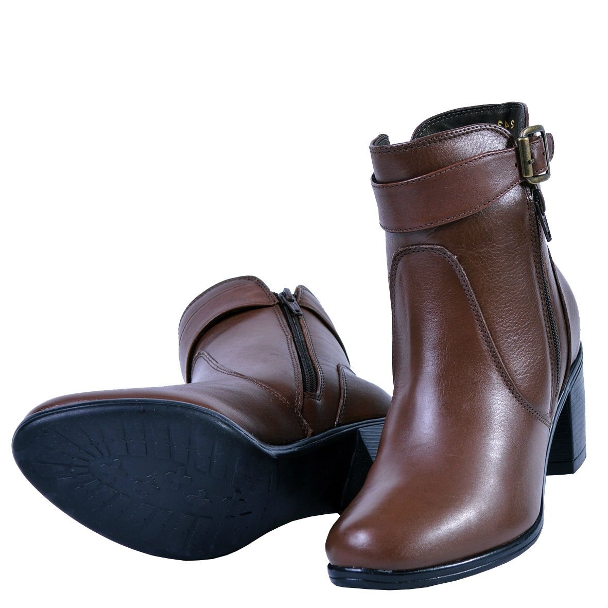 Tênis Bota Coturno Feminino Cano Curto Couro Inverno 243 - R$ 189,79 em Mercado Livre