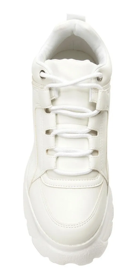 P\u0026P Shoes | Tênis Buffalo Chunky Branco Original Zatz Blogueira - Pré Venda - R$ 195,90