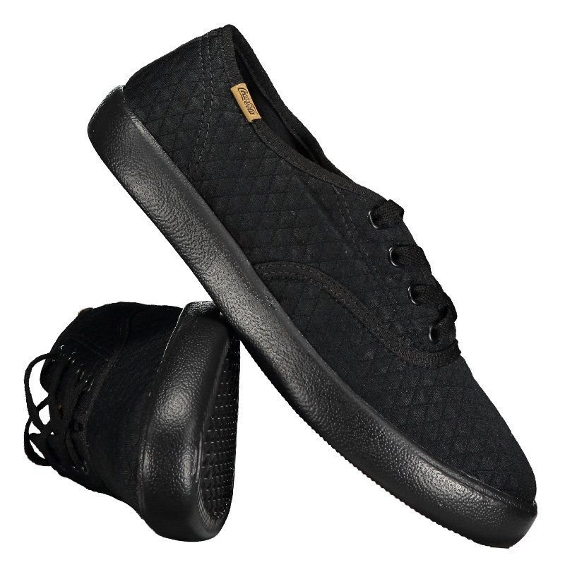Tênis Coca Cola Lancy Matelassê Feminino Preto - R$ 99,90 em Mercado Livre
