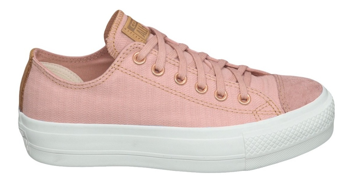 converse all star platform rosa