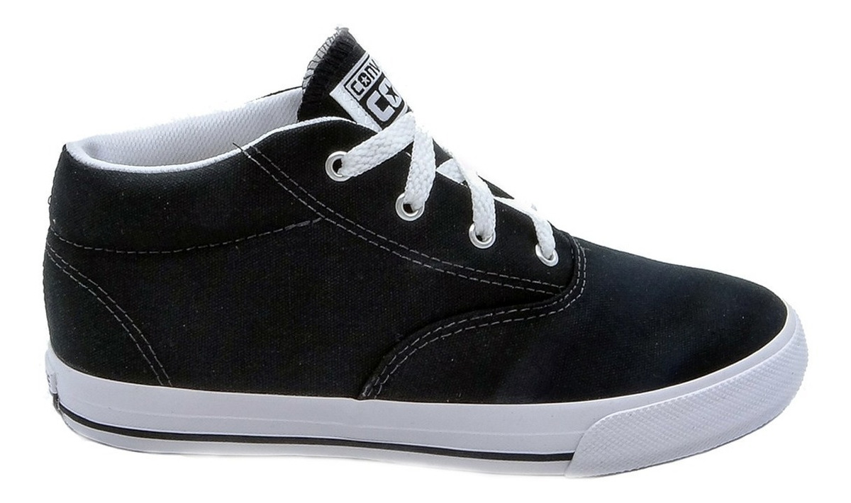 tênis converse all star skidgrip cvo mid monochrome preto