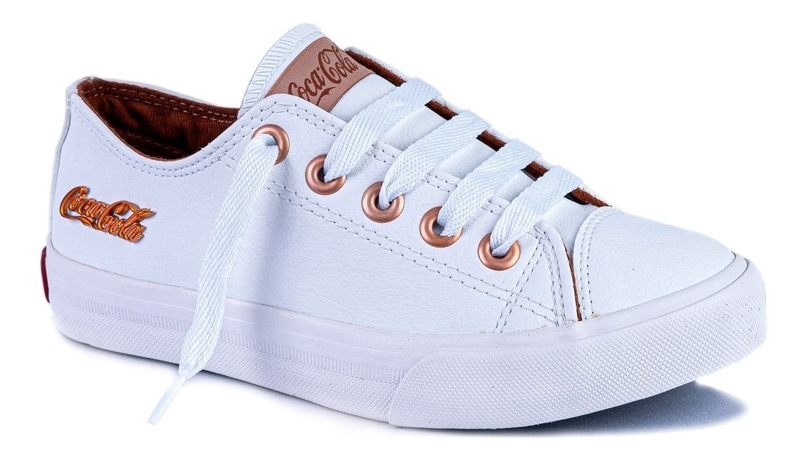 Tênis Feminino Coca Cola Basket Floater Low Branco - R$ 219,90 em Mercado Livre