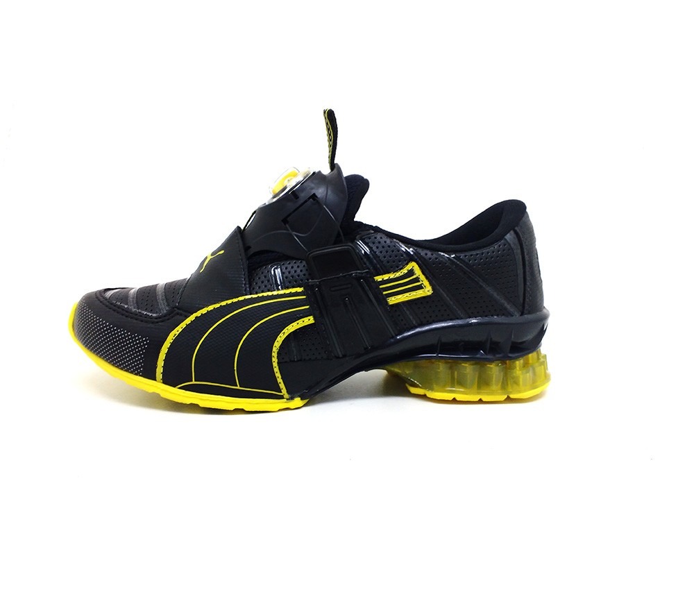 puma disc preto e amarelo